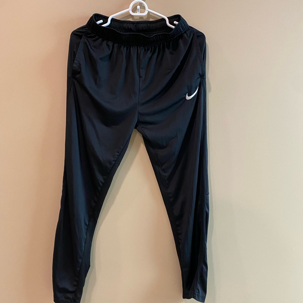 Nike Dri Fit Joggers Boys XL Black White Neutral